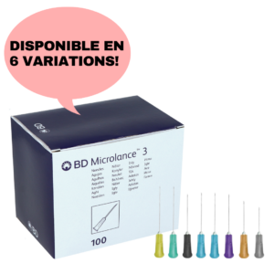 Microlance 3 BD aiguilles– 100 pcs dermal filler